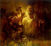 REMBRANDT Harmenszoon van Rijn Peter Denouncing Christ oil